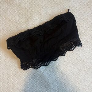 Forever 21 Black Smocked Bandeau